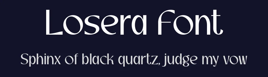 Losera Font by Marvadesign — Display Font — thumbnail 2