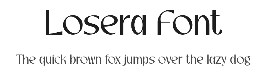 Losera Font by Marvadesign — Display Font