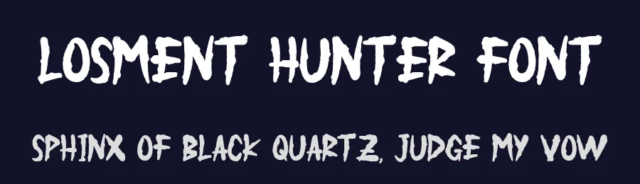 Losment Hunter Font by Javanicestudio — Display Font — thumbnail 2