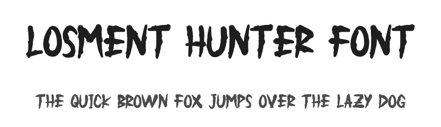 Losment Hunter Font by Javanicestudio — Display Font
