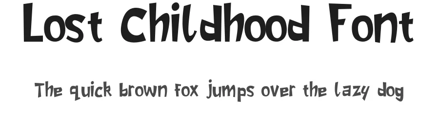 Lost Childhood Font by Oban Jones — Display Font