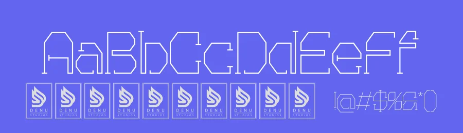 Lost Entity | Futuristic Geometric Font by Gracetypestudio — Display Font — thumbnail 3