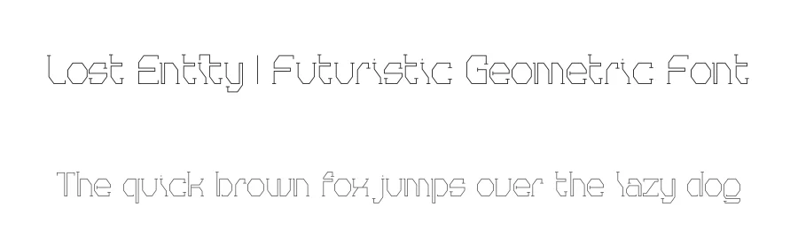 Lost Entity | Futuristic Geometric Font by Gracetypestudio — Display Font