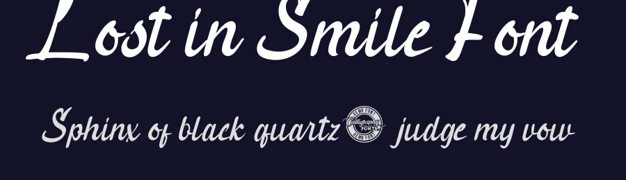 Lost in Smile Font by CalligraphyFonts.net — Script Handwritten Font — thumbnail 2