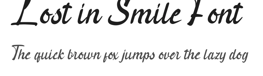 Lost in Smile Font by CalligraphyFonts.net — Script Handwritten Font