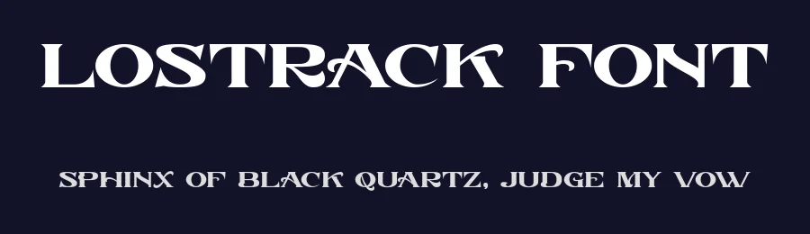 Lostrack Font by Din Studio — Display Font — thumbnail 2