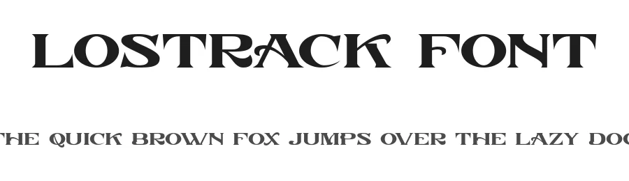 Lostrack Font by Din Studio — Display Font
