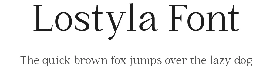 Lostyla Font by Icreatype — Serif Font