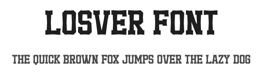 Losver Font by Marvadesign — Slab Serif Font