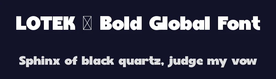 LOTEK – Bold Global Font by Rautan — Decorative Font — thumbnail 2