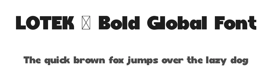 LOTEK – Bold Global Font by Rautan — Decorative Font