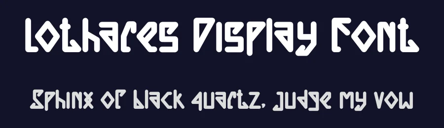 Lothares Display Font by Dhabee — Display Font — thumbnail 2