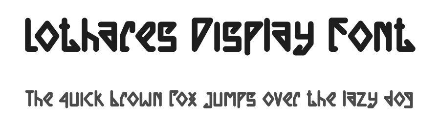 Lothares Display Font by Dhabee — Display Font