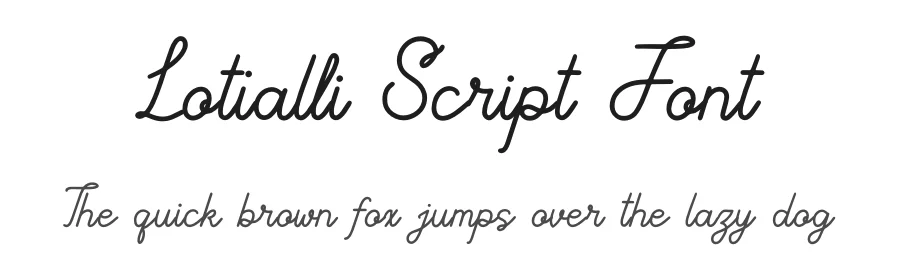 Lotialli Script Font by Denustudios — Serif Font