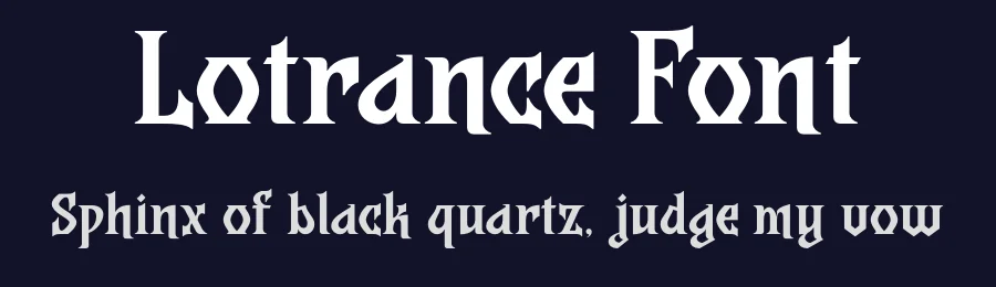 Lotrance Font by burntilldead — Display Font — thumbnail 2