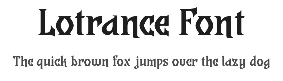 Lotrance Font by burntilldead — Display Font