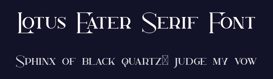 Lotus Eater Serif Font by vp_creative_shop — Decorative Font — thumbnail 2