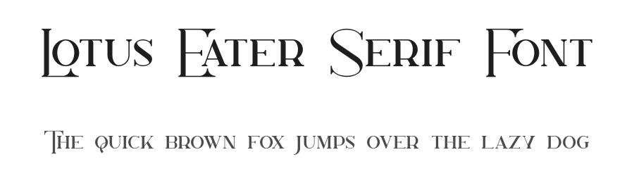 Lotus Eater Serif Font by vp_creative_shop — Decorative Font
