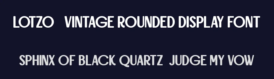 Lotzo – Vintage Rounded Display Font by Fontliner — Display Font — thumbnail 2