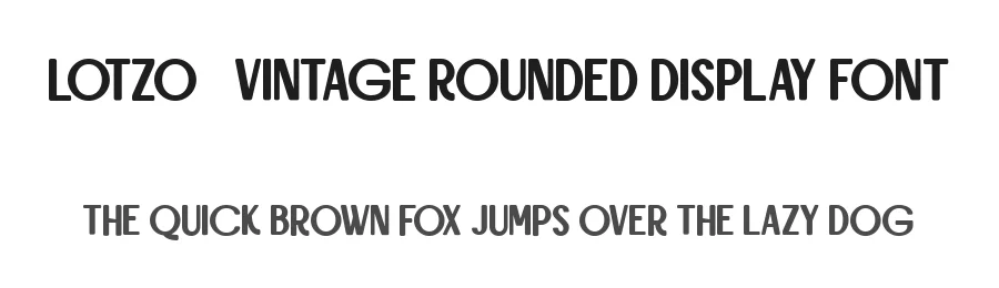 Lotzo – Vintage Rounded Display Font by Fontliner — Display Font