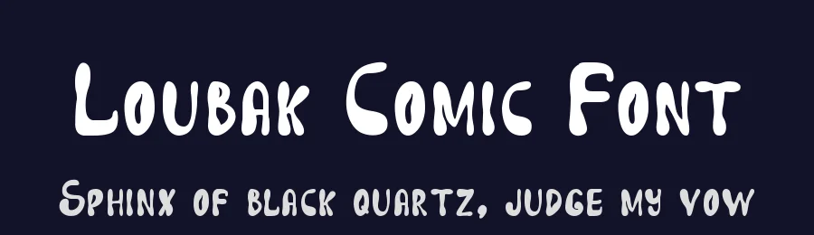 Loubak Comic Font by imamfathoni0 — Decorative Font — thumbnail 2
