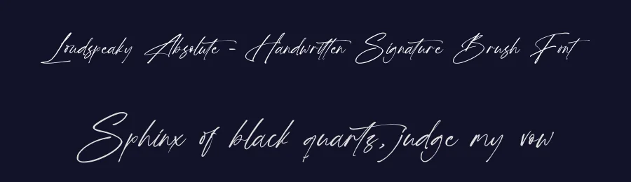 Loudspeaky Absolute – Handwritten Signature Brush Font by stylishtype.co — Script Handwritten Font — thumbnail 2