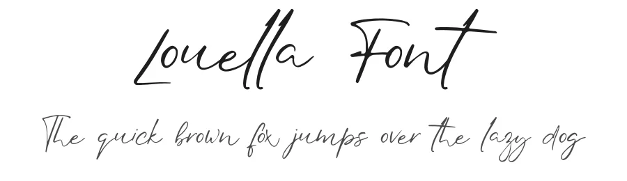 Louella Font by vpcreativeshop — Script Handwritten Font