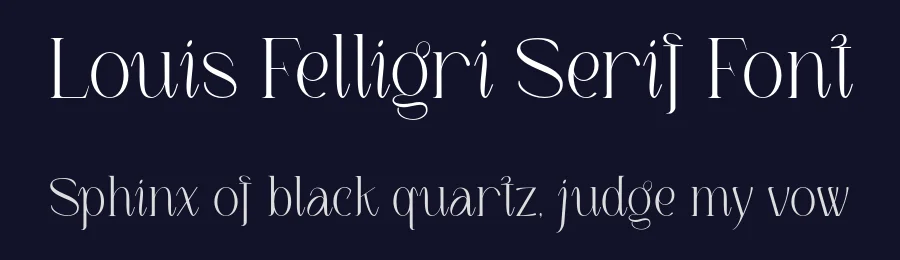 Louis Felligri Serif Font by Jolicia Type — Serif Font — thumbnail 2