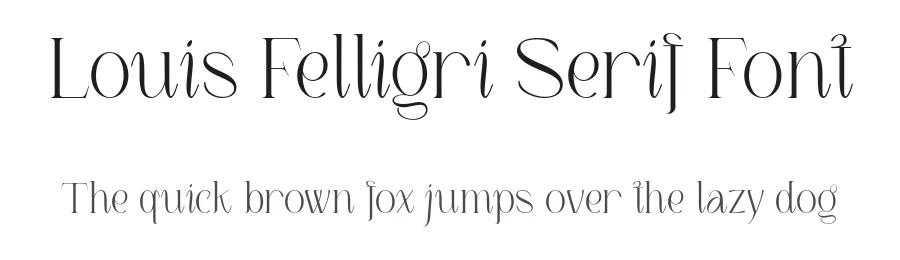 Louis Felligri Serif Font by Jolicia Type — Serif Font