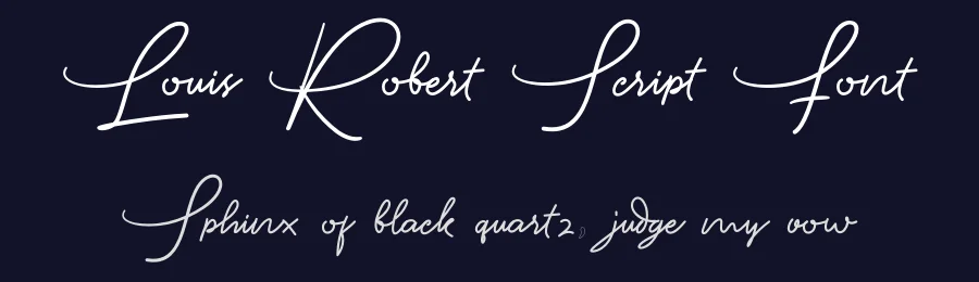 Louis Robert Script Font by Nuryanto Dwi — Script Handwritten Font — thumbnail 2