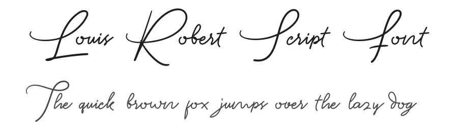 Louis Robert Script Font by Nuryanto Dwi — Script Handwritten Font