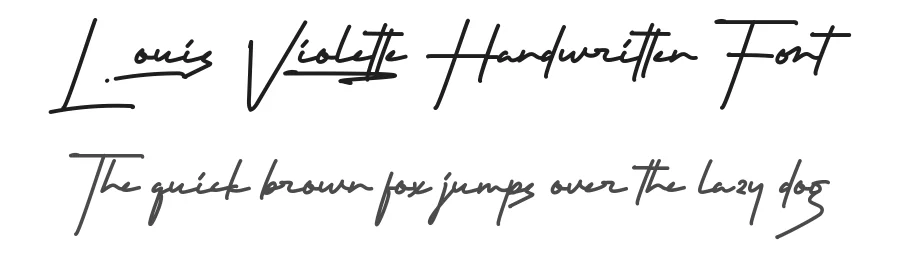 Louis Violette Handwritten Font by noahtype — Script Handwritten Font