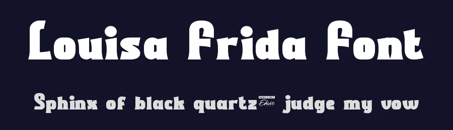 Louisa Frida Font by edricstudio — Display Font — thumbnail 2
