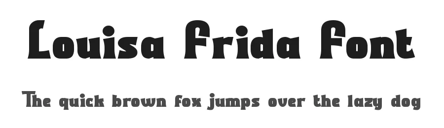 Louisa Frida Font by edricstudio — Display Font