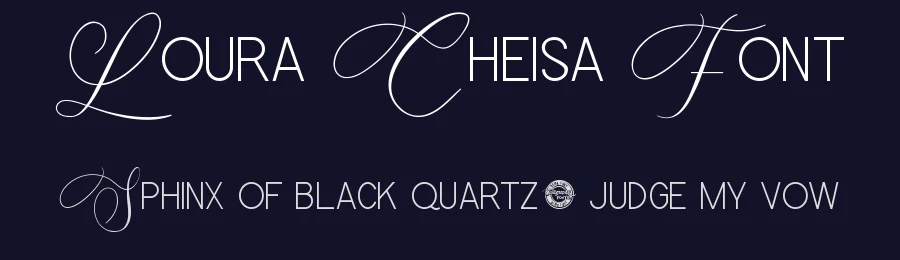 Loura Cheisa Font by CalligraphyFonts.net — Display Font — thumbnail 2