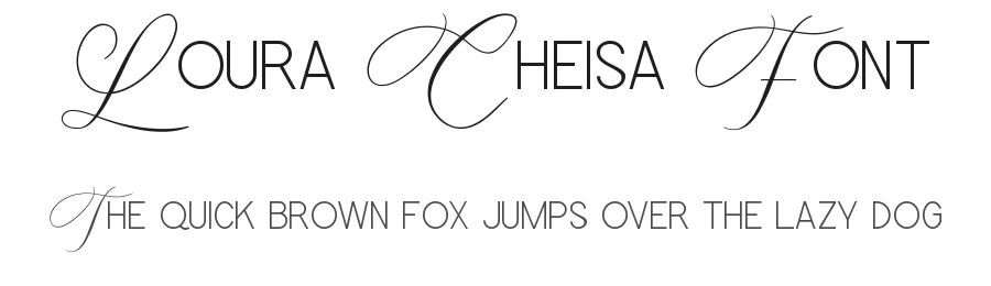 Loura Cheisa Font by CalligraphyFonts.net — Display Font