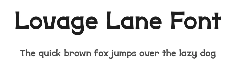 Lovage Lane Font by HipFonts — Display Font