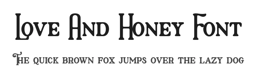 Love And Honey Font by Beary Type Studio — Serif Font
