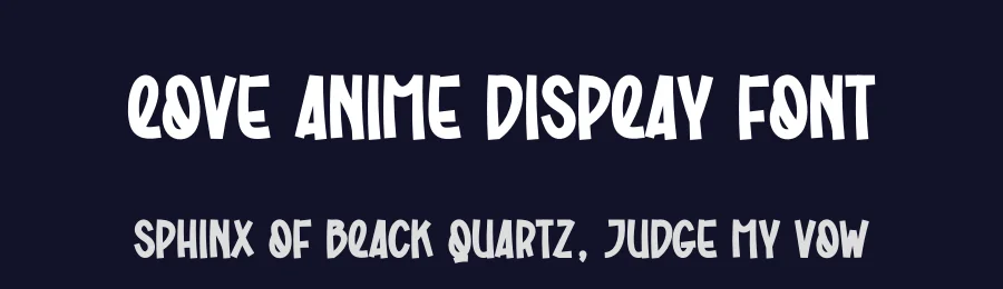 Love Anime Display Font by creativeletter — Display Font — thumbnail 2