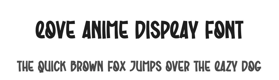 Love Anime Display Font by creativeletter — Display Font