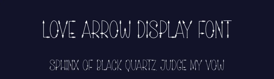 Love Arrow Display Font by creativeletter — Display Font — thumbnail 2