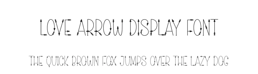 Love Arrow Display Font by creativeletter — Display Font
