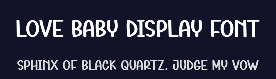 Love Baby Display Font by andikastudio — Display Font — thumbnail 2