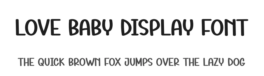 Love Baby Display Font by andikastudio — Display Font