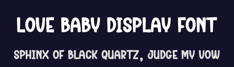 Love Baby Display Font by creativeletter — Display Font — thumbnail 2