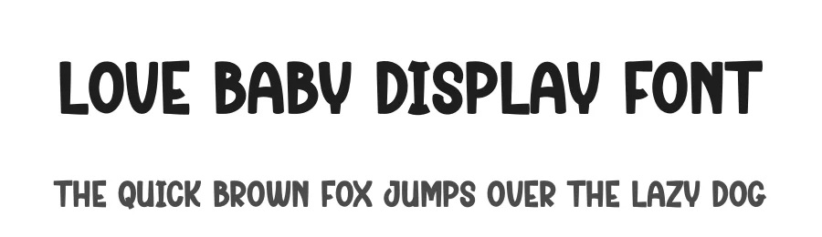 Love Baby Display Font by creativeletter — Display Font