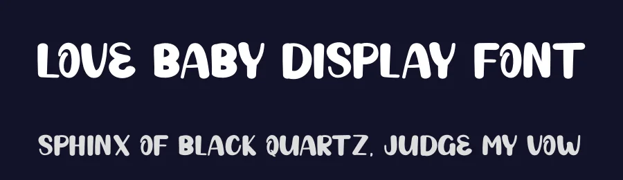 Love Baby Display Font by creativeletter — Display Font — thumbnail 2