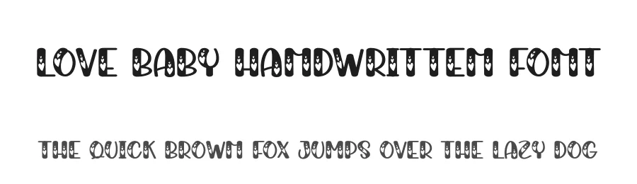 Love Baby Handwritten Font by creativeletter — Display Font