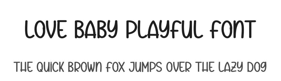 Love Baby Playful Font by creativeletter — Script Handwritten Font