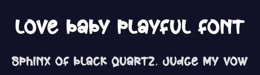 Love Baby Playful Font by creativeletter — Script Handwritten Font — thumbnail 2